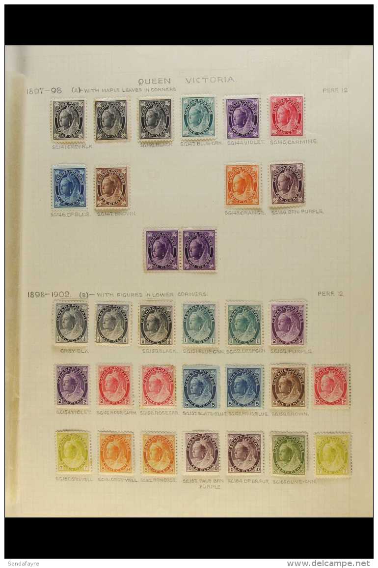 1897-1902 VALUABLE COLLECTION CAT &pound;4000+  A Delightful Old-time Mint &amp; Used Collection With 1897... - Other & Unclassified