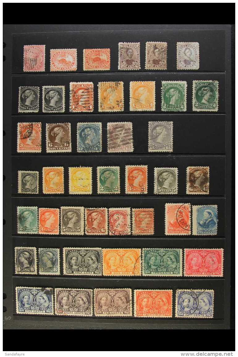 1859-1911 VALUABLE USED COLLECTION. CAT &pound;3250+  An Attractive ALL DIFFERENT Collection Presented On A Pair... - Sonstige & Ohne Zuordnung