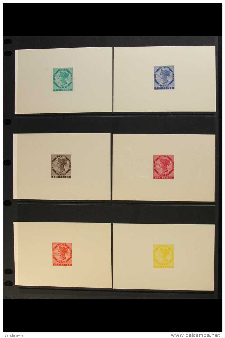 REPRINTED PROOFS  An Attractive Set Of Reprinted Proofs Of The 1861 6d QV Issue (SG 4), In Various Non Issued... - Other & Unclassified