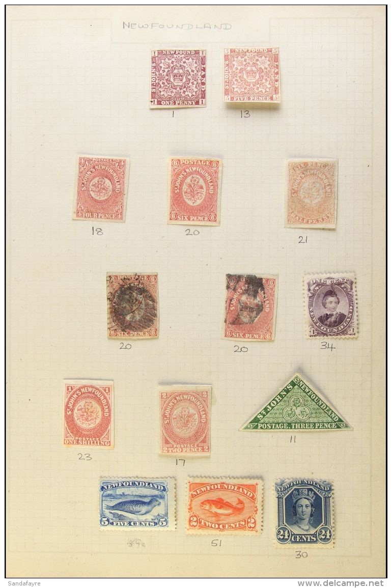 1857-1947 OLD-TIME COLLECTION  On Album Pages, Mint And Used, Some Faults But Mainly Fine Condition. With... - Other & Unclassified