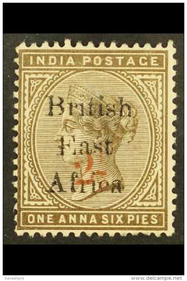 1895  2&frac12; On 1&frac12;a Sepia, Type 12 Surcharge In Brown-red, Fresh Mint, See SG Footnote. For More... - British East Africa