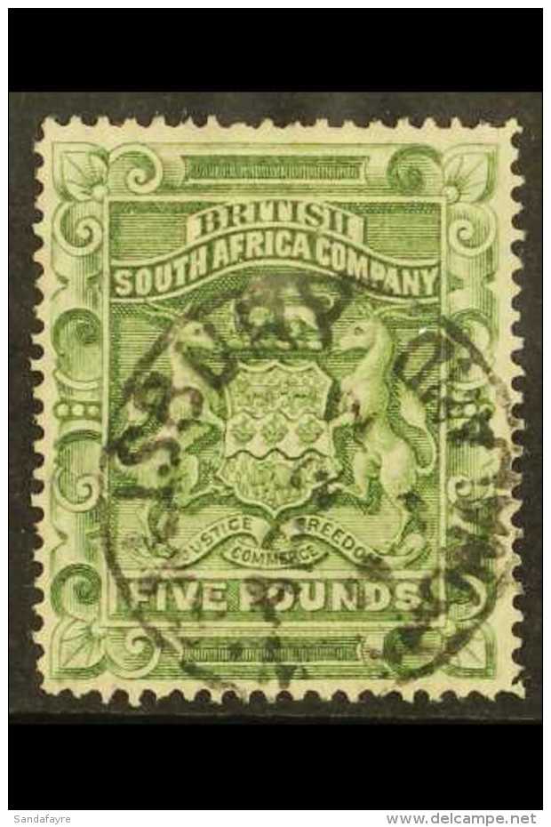 1892  &pound;5 Sage- Green, SG 12, Very Fine Used. For More Images, Please Visit... - Other & Unclassified