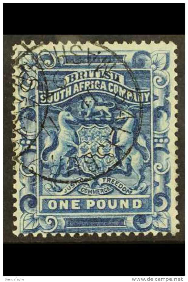 1892  &pound;1 Deep Blue, SG 10, Very Fine Used. For More Images, Please Visit... - Sonstige & Ohne Zuordnung
