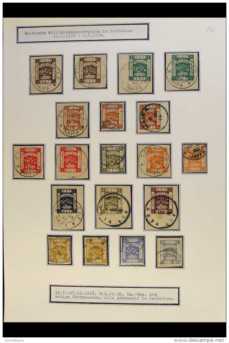 1918-44 FINE USED COLLECTION  Neatly Arranged On Leaves With Better Sets And Stamps Throughout, We See 1918 1p... - Palestine