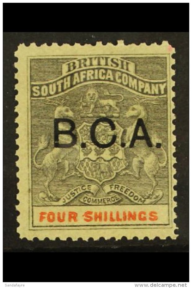 1891-5  4s Grey-black &amp; Vermilion, "B.C.A." Ovpt, SG 11, Fine Mint. For More Images, Please Visit... - Nyasaland (1907-1953)