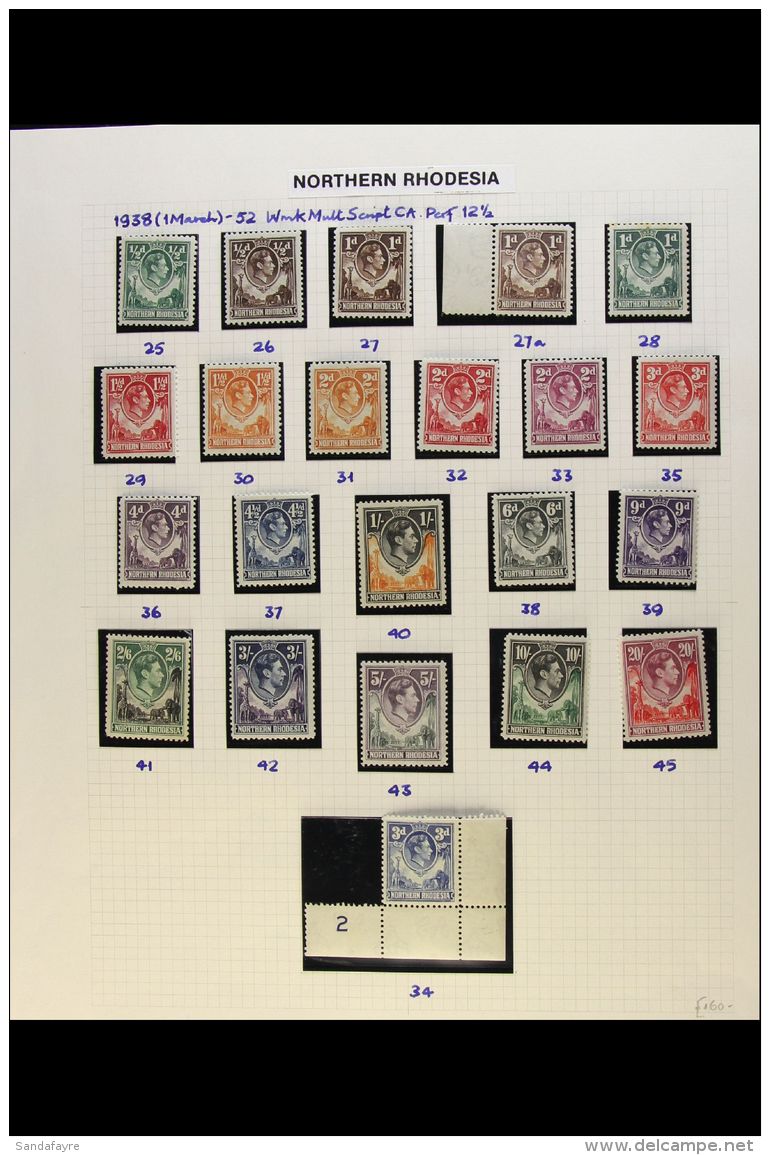 1935-63 COMPLETE MINT / NHM COLLECTION  An Attractive Collection Presented In Mounts On Album Pages, A Complete... - Nordrhodesien (...-1963)