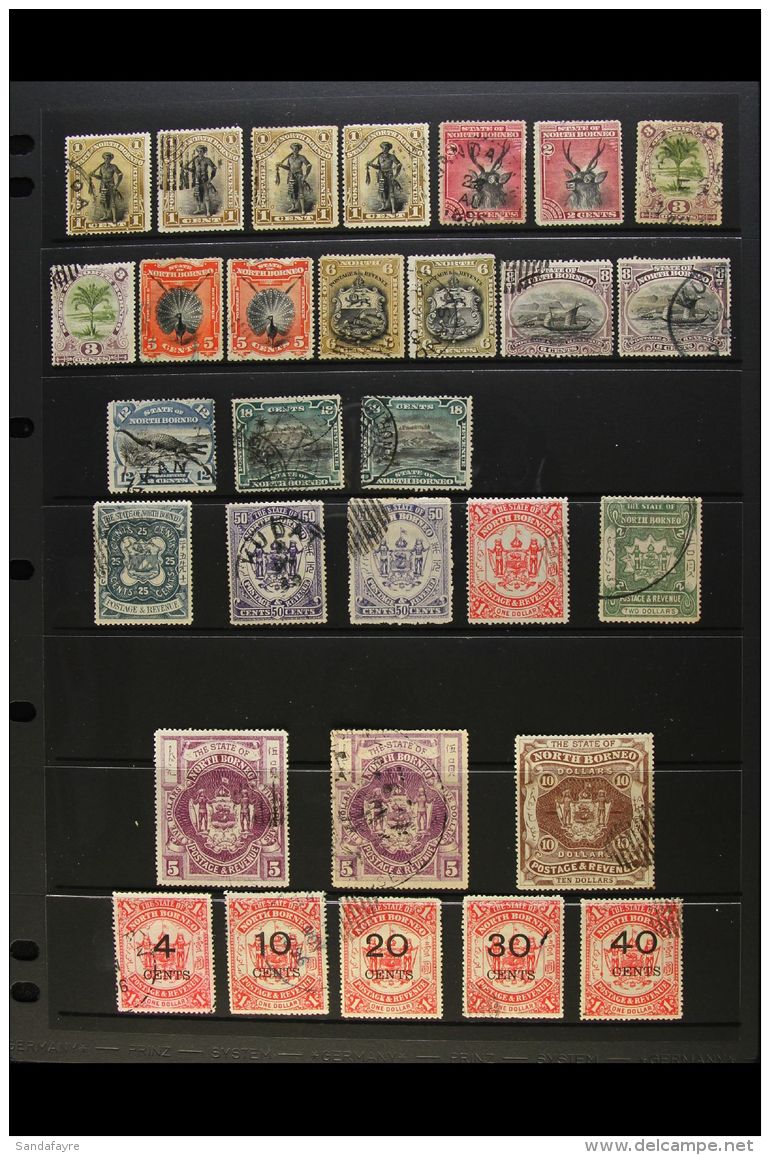 1894-1905 ALL DIFFERENT USED COLLECTION.  An Extensive Collection Of This Period With Many Perforation Variants,... - North Borneo (...-1963)