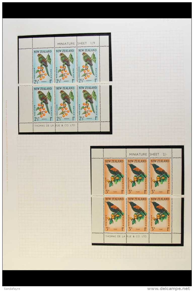 HEALTH MINIATURE SHEETS  1957-83 Complete Never Hinged Mint Collection Including 1957 Sets With Both Watermarks.... - Sonstige & Ohne Zuordnung