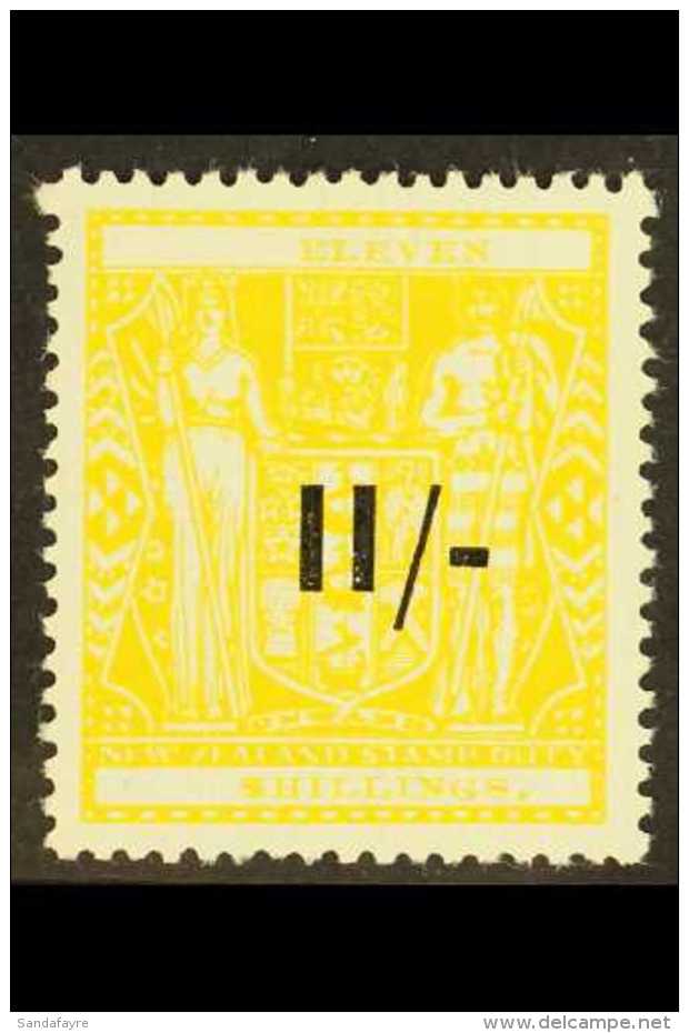 1942 POSTAL FISCAL  11/- On 11s Yellow, SG F215, Very Fine Mint. For More Images, Please Visit... - Sonstige & Ohne Zuordnung