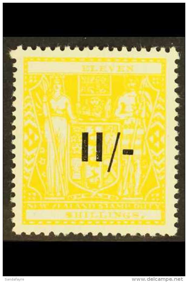 1942 POSTAL FISCAL  11/- On 11s Yellow, SG F215, Very Fine Mint. For More Images, Please Visit... - Other & Unclassified