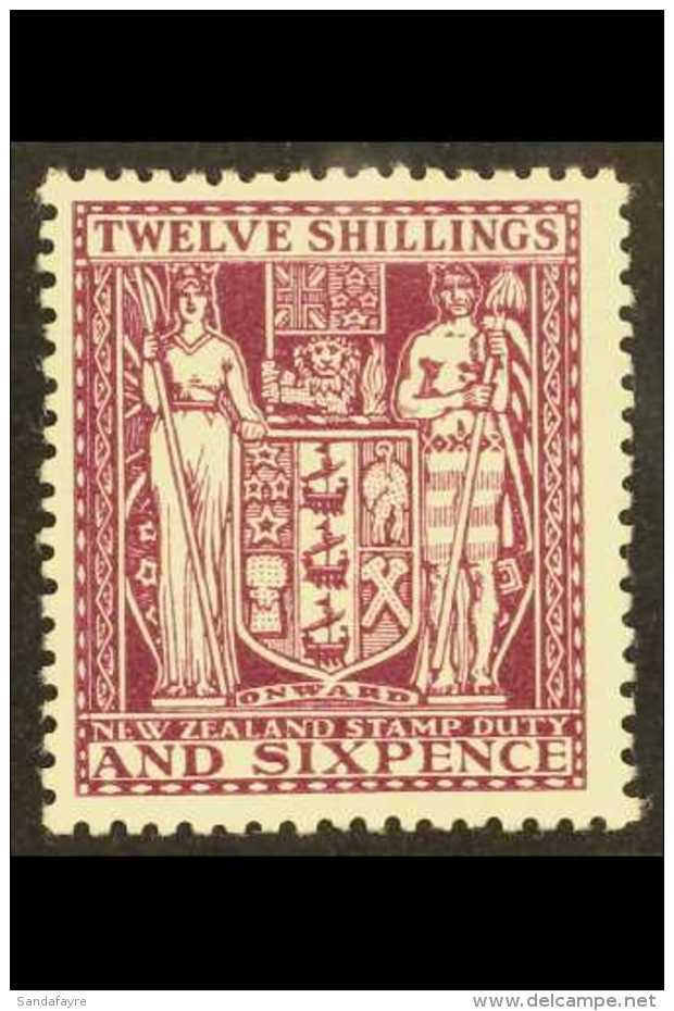 1935 POSTAL FISCAL  12s6d Deep Plum, SG F156, Very Fine Mint. For More Images, Please Visit... - Other & Unclassified