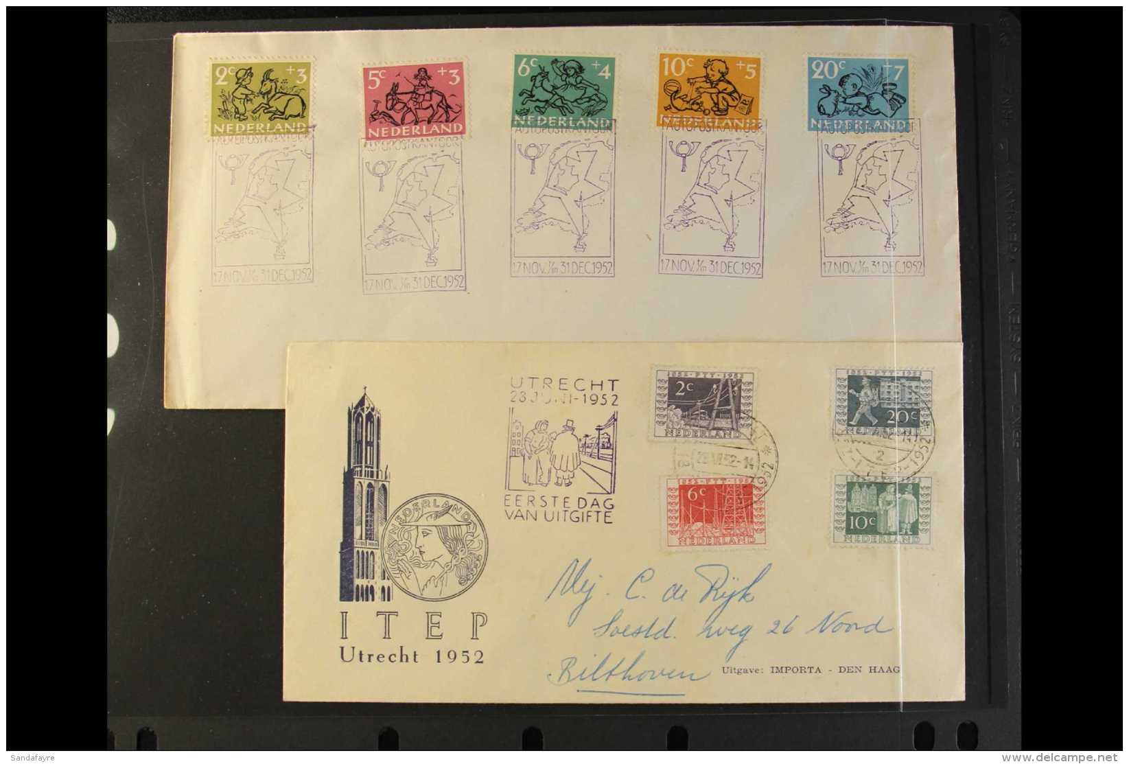 1952  (28 June) Stamp Centenary Set (SG 754/57) On Illustrated Cover, Hand Addressed; Plus (17 Nov) Child Welfare... - Other & Unclassified