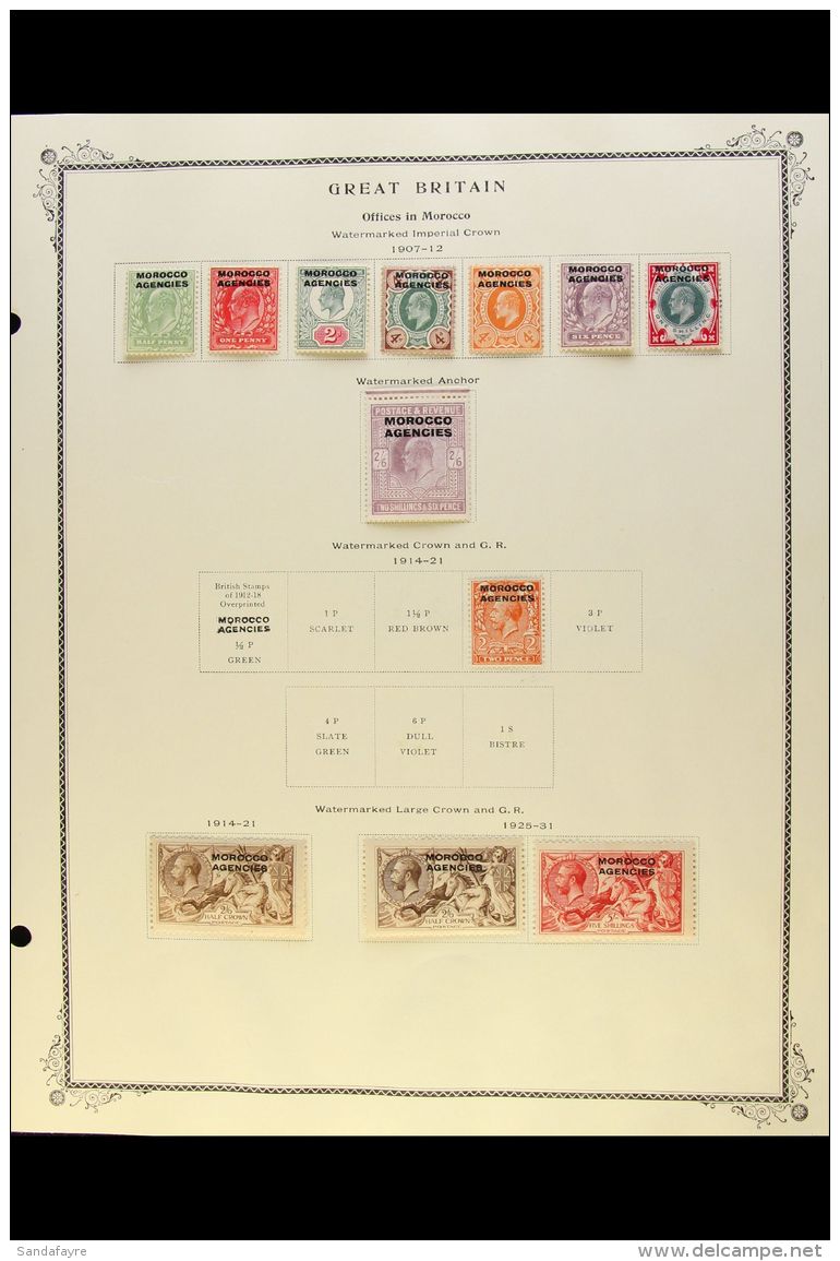 BRITISH CURRENCY  1907-1955 FINE MINT All Different Collection On Printed Pages. Note 1907-13 KEVII Set; 1914-31... - Sonstige & Ohne Zuordnung