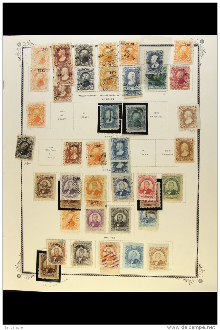 1874-1919 EXTENSIVE "OLD TIME" COLLECTION  A Delightful, Mint/nhm &amp; Used Collection, Often Duplicated With... - Mexico