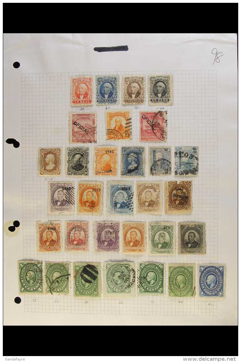 1864-1988 EXTENSIVE COLLECTION  An Extensive, Mixed Mint &amp; Used Collection On Album Pages With A Useful ... - Mexico