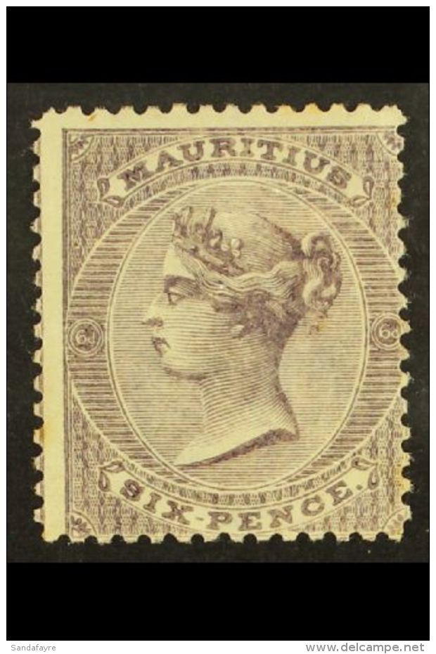1863-72  6d Dull Violet, SG 63, Fine Mint For More Images, Please Visit... - Mauritius (...-1967)
