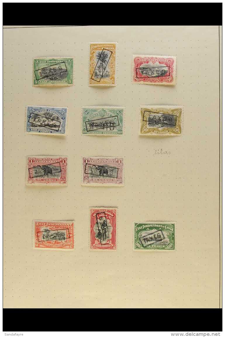 CONGO  POSTAGE DUES 1908 TO 1943 - IMPORTANT COLLECTION. A Spectacular Collection Of The Framed... - Other & Unclassified