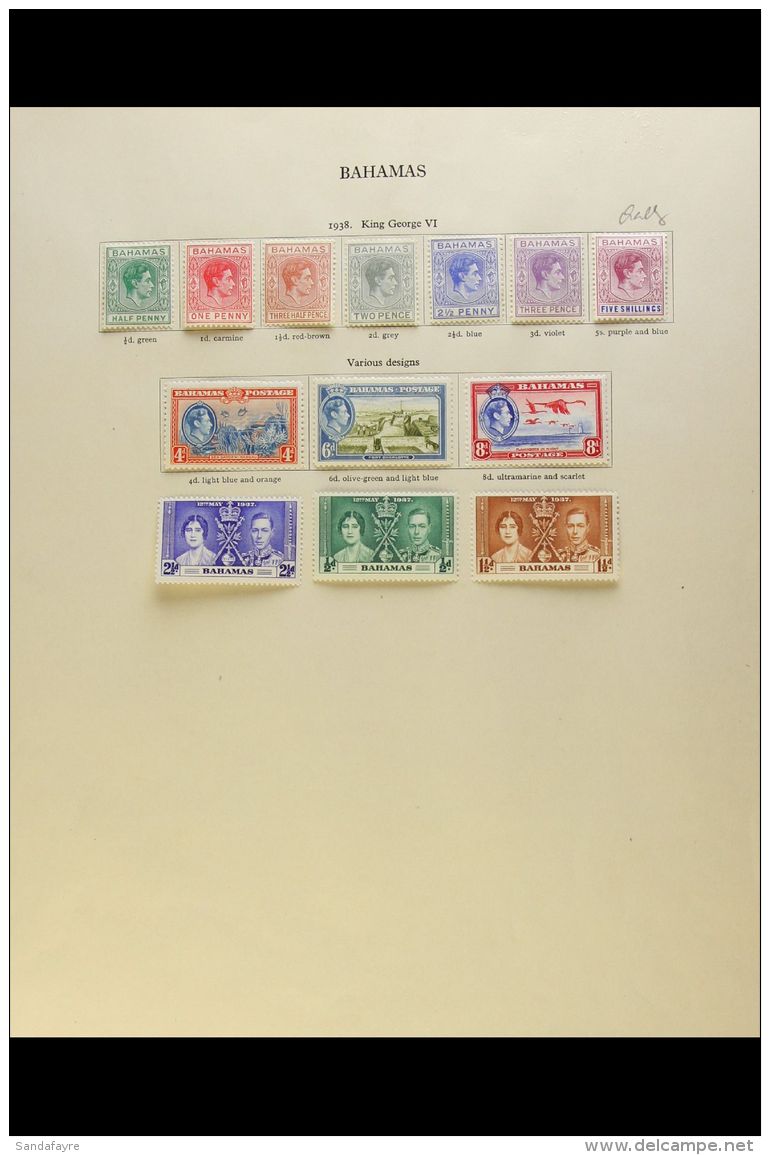 1937-52 KGVI FINE MINT COLLECTION  On Printed Album Pages, COMPLETE RUN OF BASIC ISSUES Including 1938-52 Defins... - Other & Unclassified