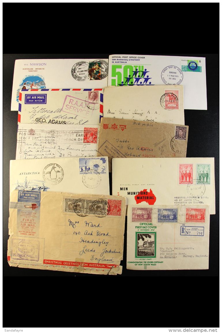 1930-87 COVERS COLLECTION  An Interesting Collection That Includes Two 1931 First Flight Covers (faults), 1937... - Other & Unclassified
