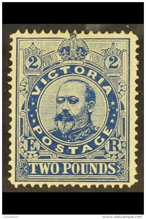 VICTORIA  1901-10 &pound;2 Deep Blue, SG 400, Fine Mint. An Elusive Issue! For More Images, Please Visit... - Other & Unclassified