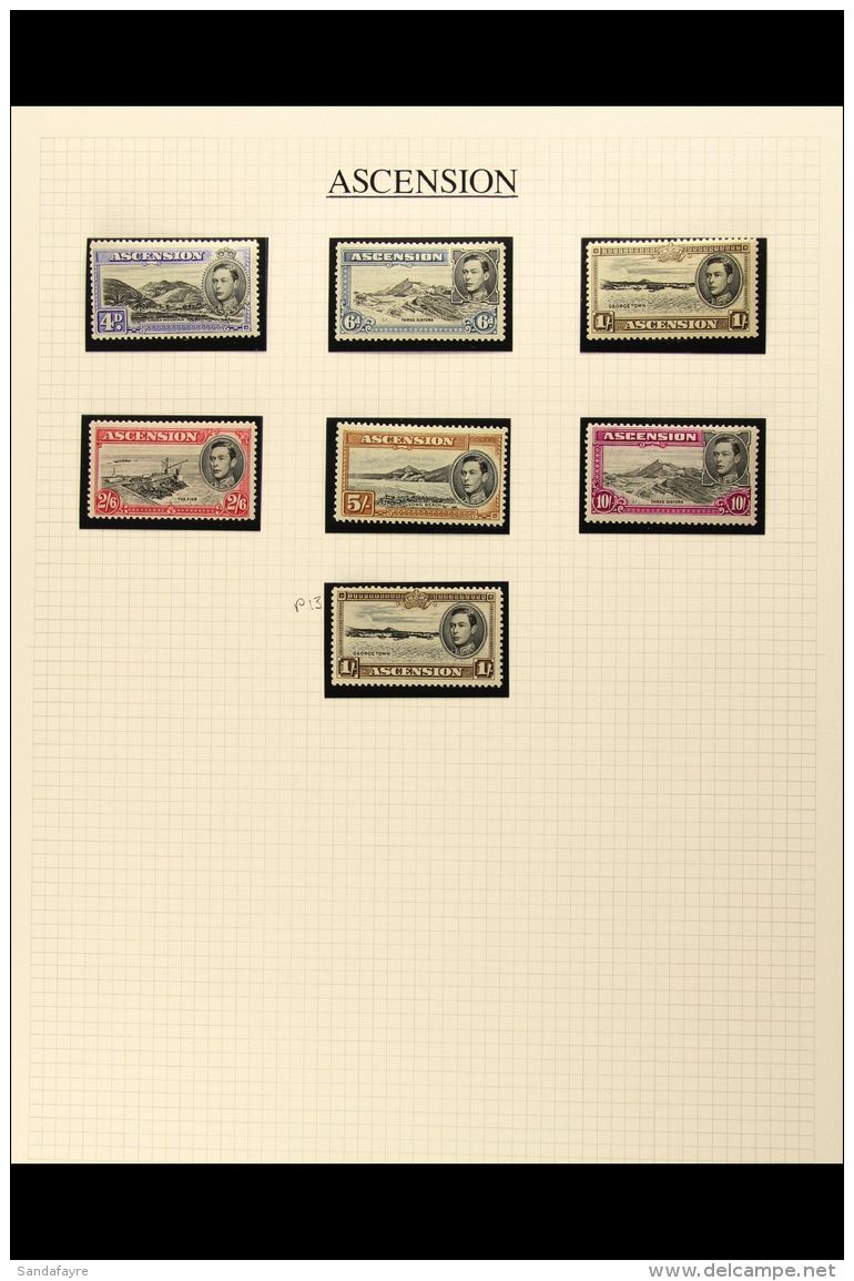 1937-53 MINT COLLECTION  Presented In Mounts On Pages. Includes 1938-53 Pictorial Range With All Values To A Nhm... - Ascension (Ile De L')