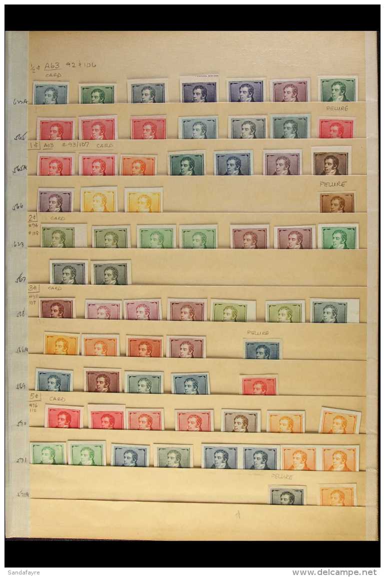 1892-5 &amp; 1896-7 COLOUR TRIALS &amp; PROOFS  Fantastic Lot Of Rivadavia, Belgrano &amp; San Martin Issues As... - Other & Unclassified