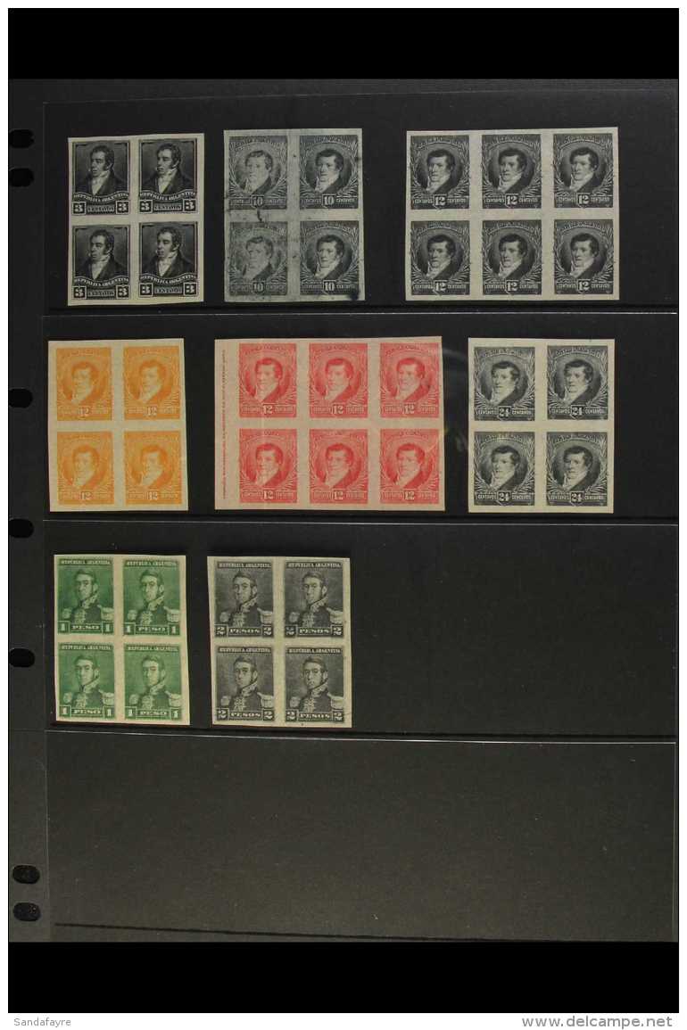 1892-5 &amp; 1896-7 COLOUR TRIALS &amp; PROOFS  1892-5 &amp; 1896-7 Rivadavia, Belgrano &amp; San Martin COLOUR... - Sonstige & Ohne Zuordnung