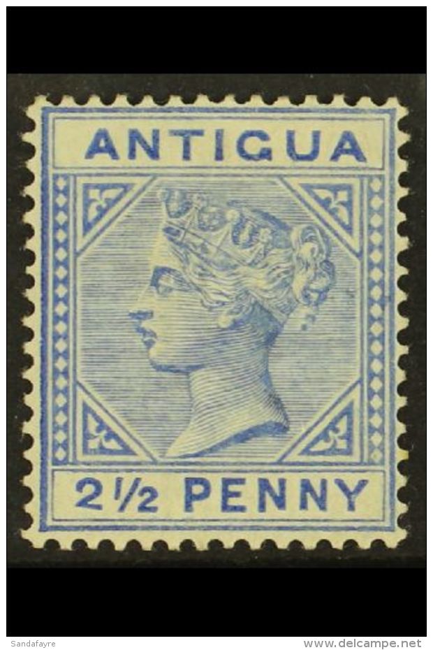 1884 VARIETY  2&frac12;d Ultramarine, Wmk Crown CA, Variety "Large 2 In &frac12; With Slanting Foot" - (Type B),... - Other & Unclassified