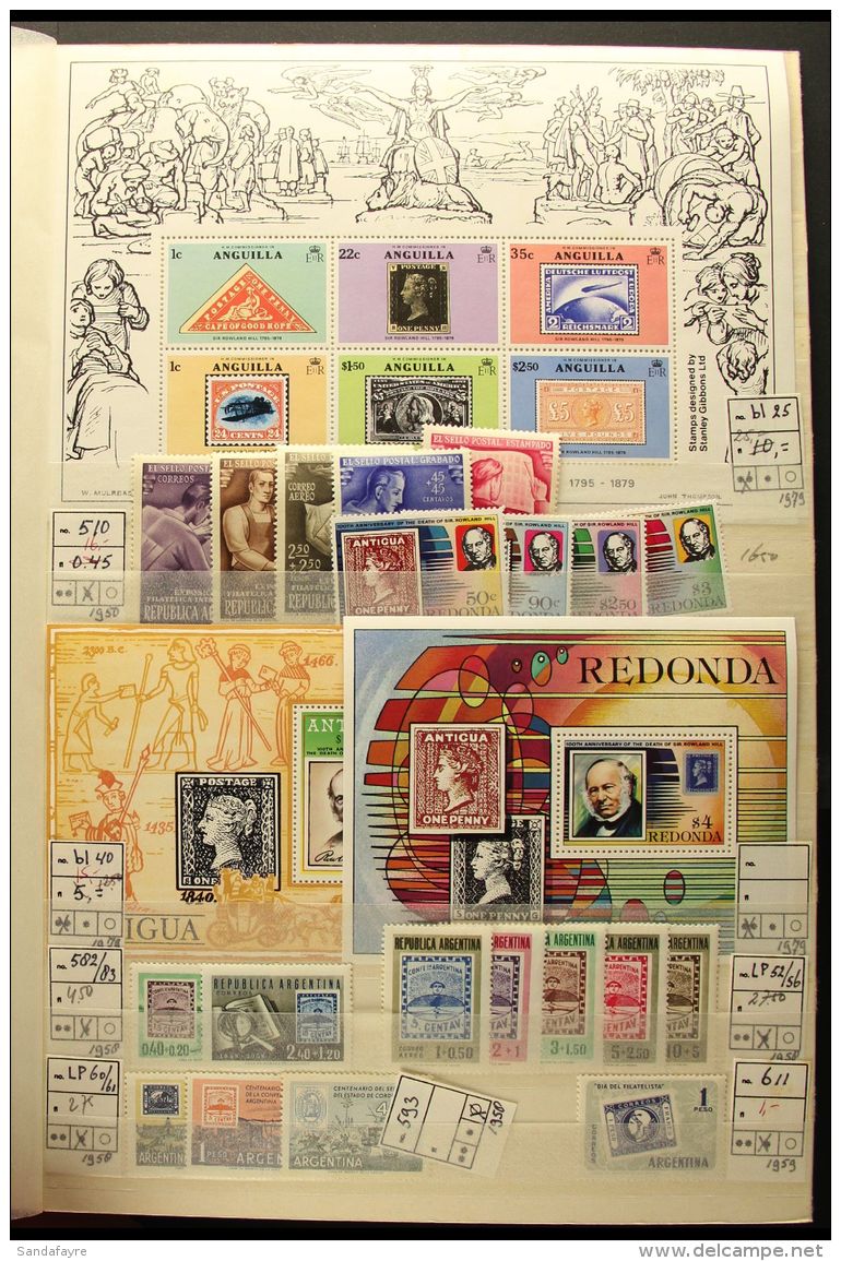 STAMPS ON STAMPS  An Extensive &amp; Interesting ALL DIFFERENT Topical Collection In A Stock Book Featuring... - Unclassified