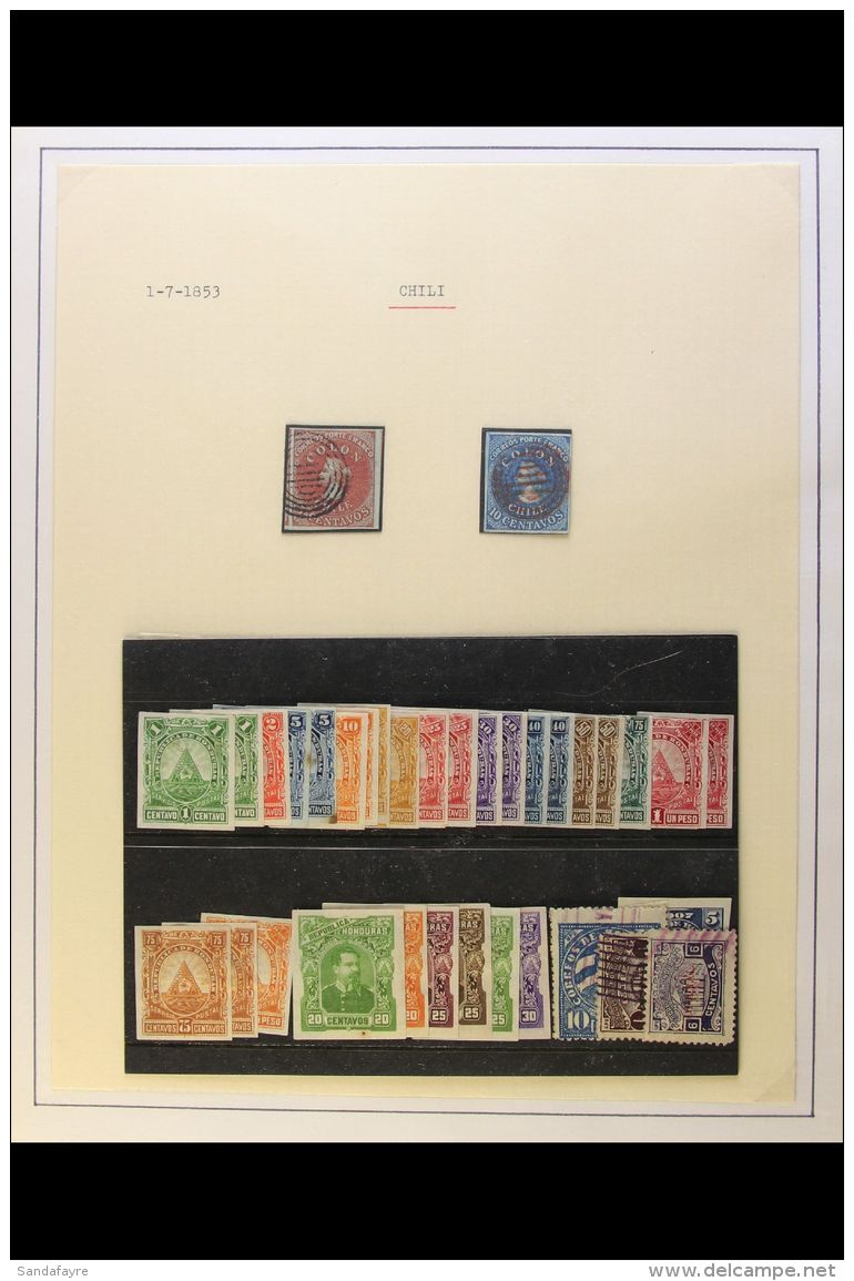 LATIN AMERICA MIX  19th Century To About 1940s Mint And Used Assembly In A Small Carton, Includes An Accumulation... - Autres & Non Classés