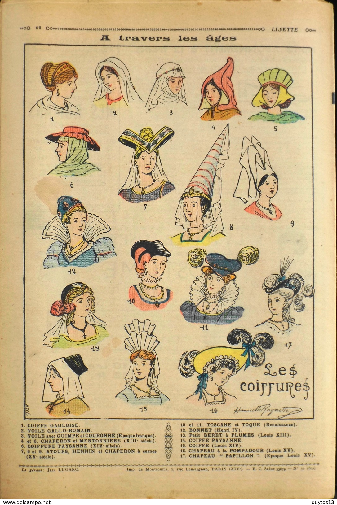 LISETTE - Journal Des Fillettes - N° 50 - Seizième Année - Dimanche 13 Décembre 1936 - En BE - Lisette