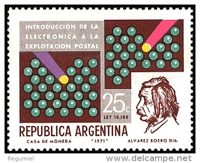 Argentina 0882 ** Foto Estandar. 1971 - Ongebruikt