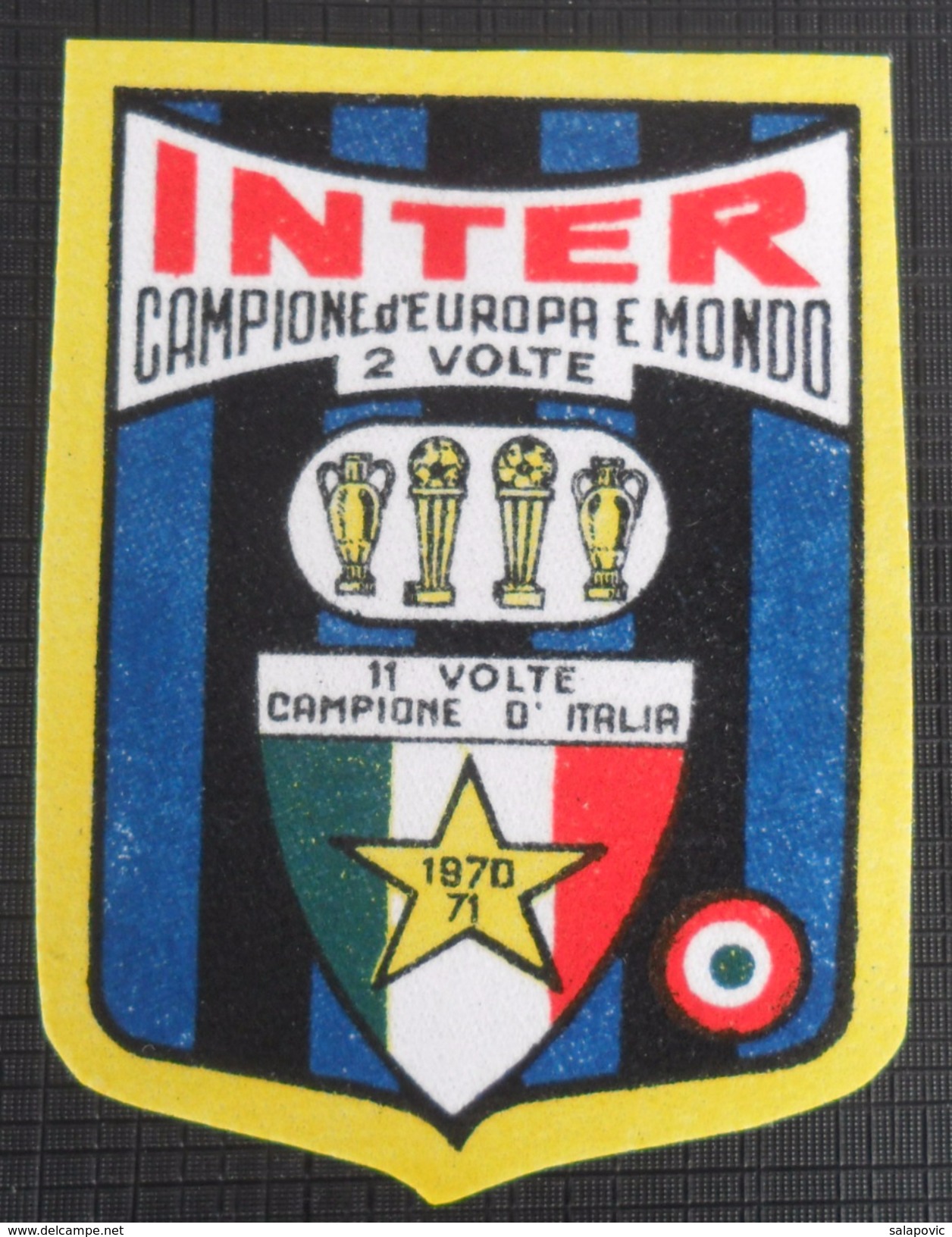 F.C. Internazionale Milano INTER  ITALY FOOTBALL CLUB CALCIO OLD Stitching  PATCHES - Uniformes Recordatorios & Misc