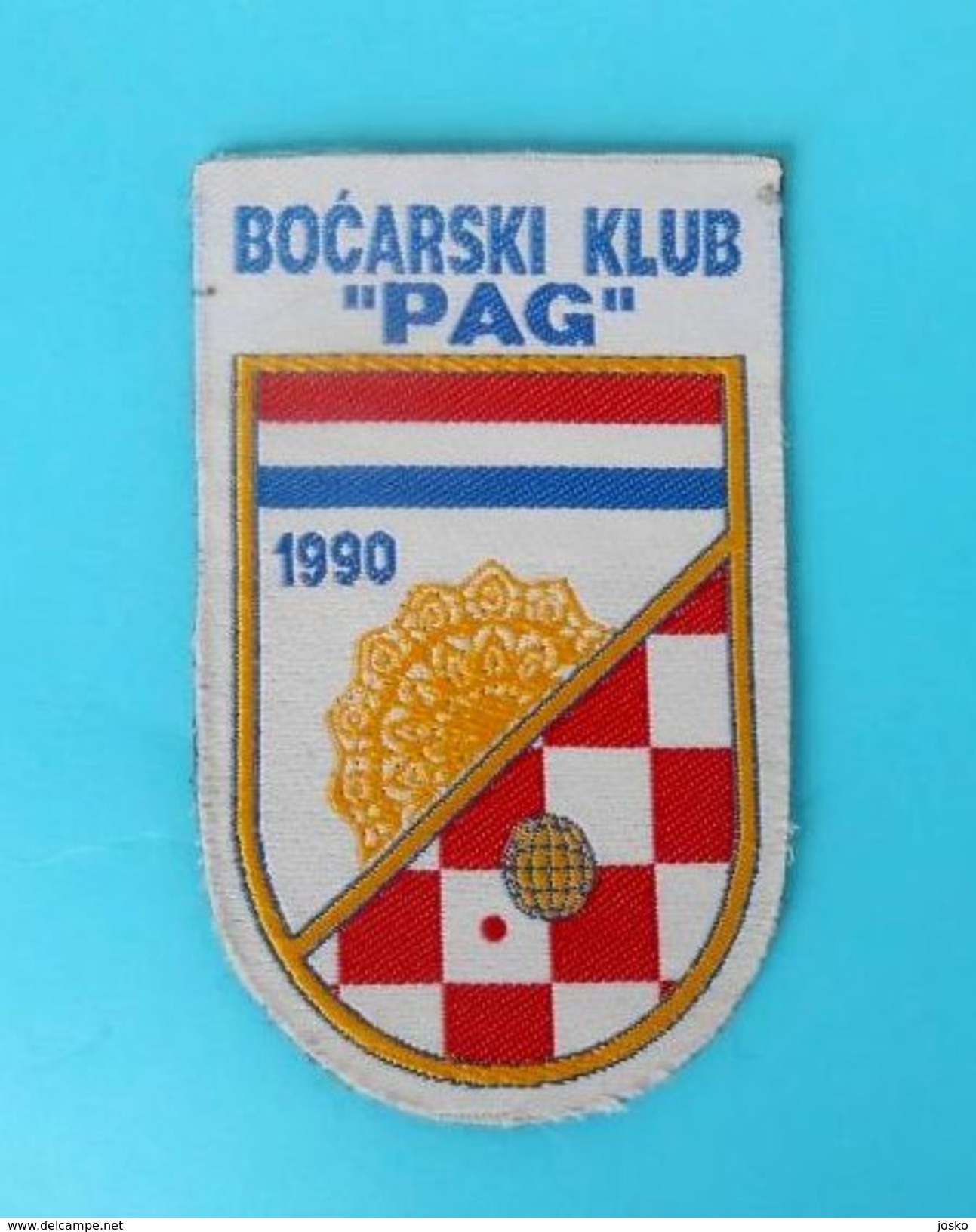 PETANQUE CLUB PAG - Croatian Rare Patch * Boule Bowls Petanca Bocce Jeu De Boules Bocha * PAG LACE ( Dentelle ) - Other & Unclassified