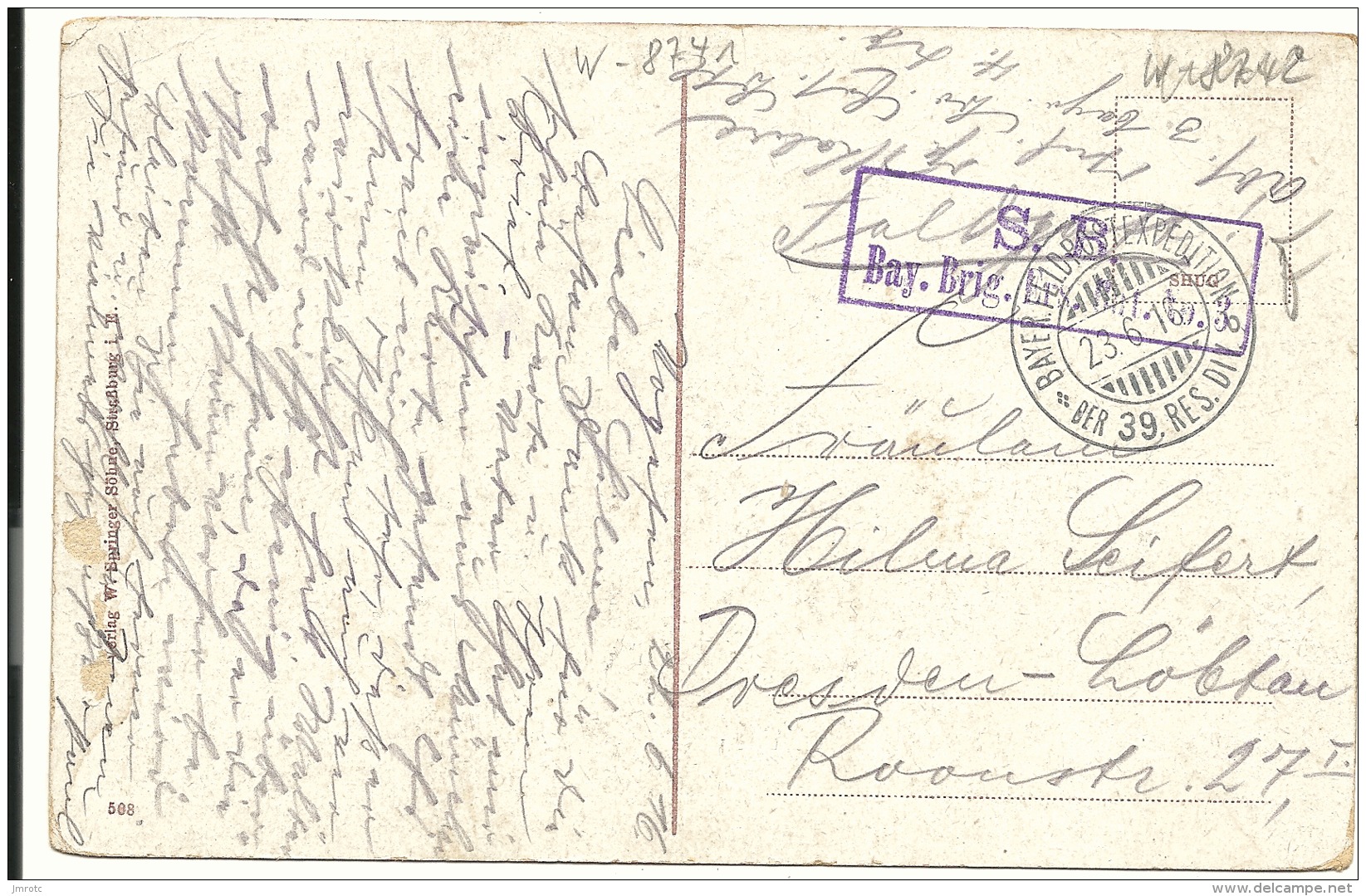 Cpa,   Alsace  Occupée , Abatteux Et Voyemont Bei Saal  1916, Fedpost Guerre 14/18  (74/75) - Autres & Non Classés