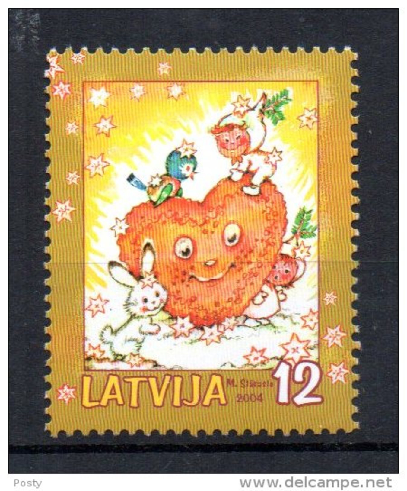 LETTONIE - LATVIA - COEUR - HEART - 2004 - - Letonia