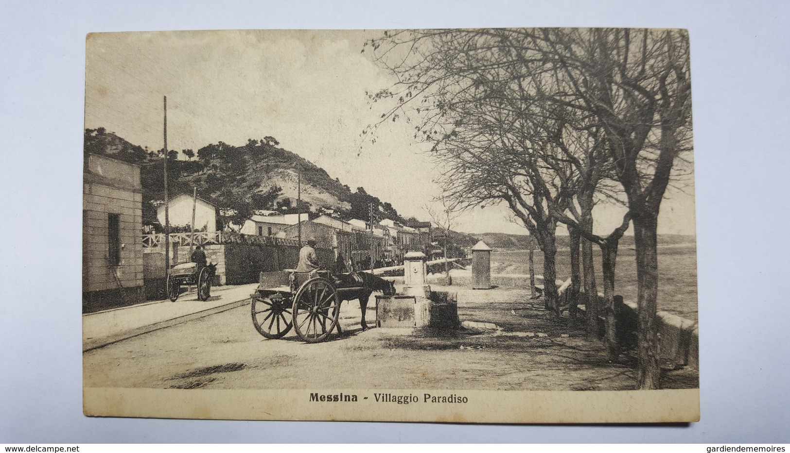 Italie - Messina - Villaggio Paradiso - Cachet Marine Française Matelot Chauffeur Sur Torpilleur Carabinier 2è Esc BPN - Messina