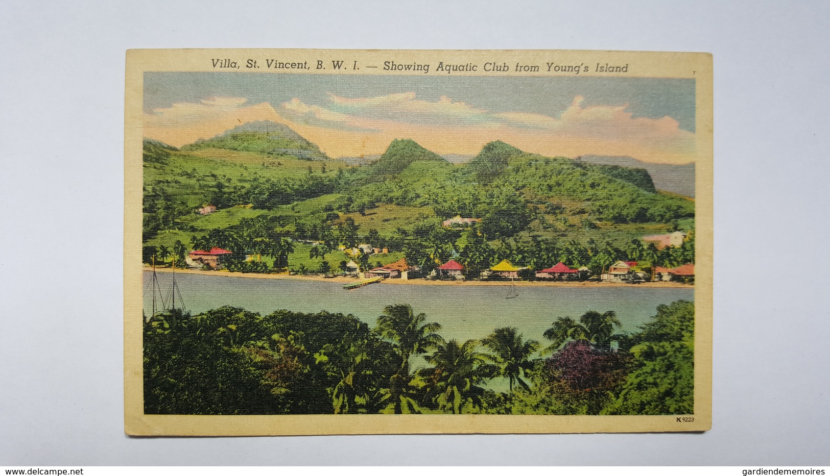 Antilles - Villa, St. Vincent, B. W. I. - Showing Aquatic Club From Young's  Island - Saint-Vincent-et-les Grenadines