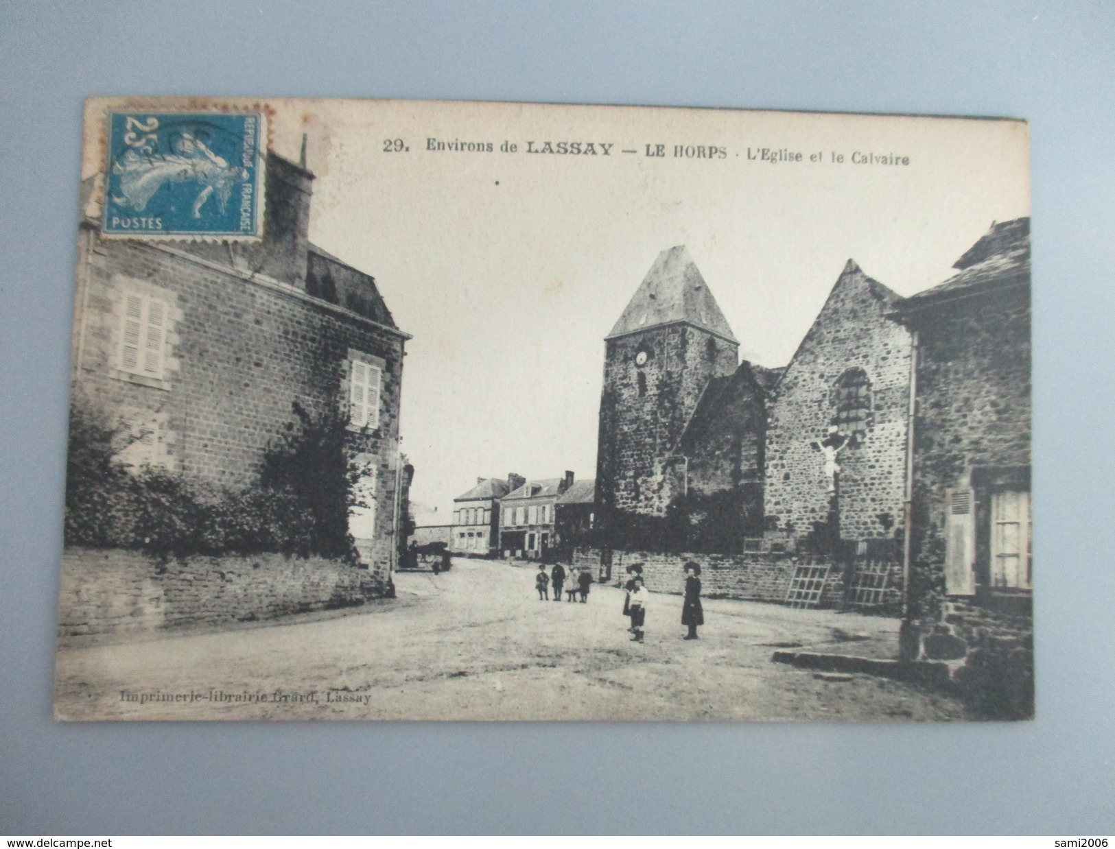 CPA 53 LE HORPS EGLISE ET CALVAIRE - Le Horps