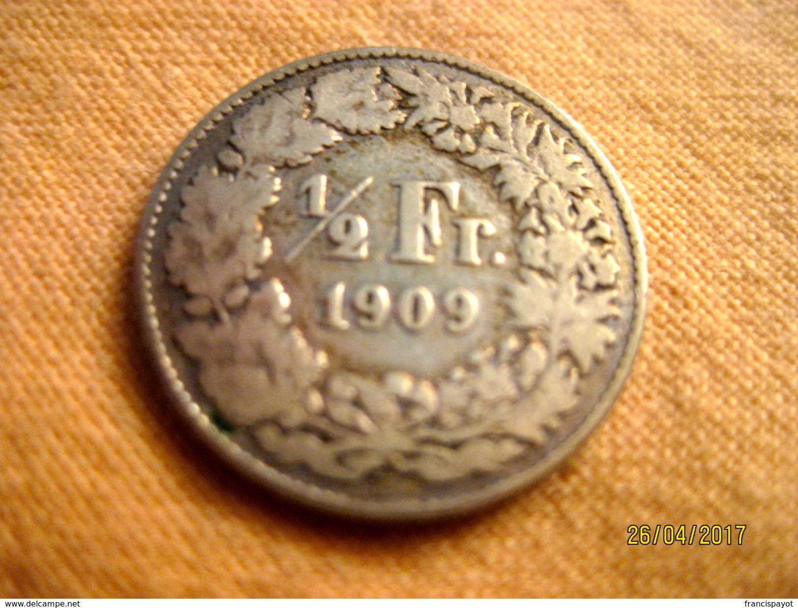 Suisse: 1/2 Franc 1909 - Andere & Zonder Classificatie