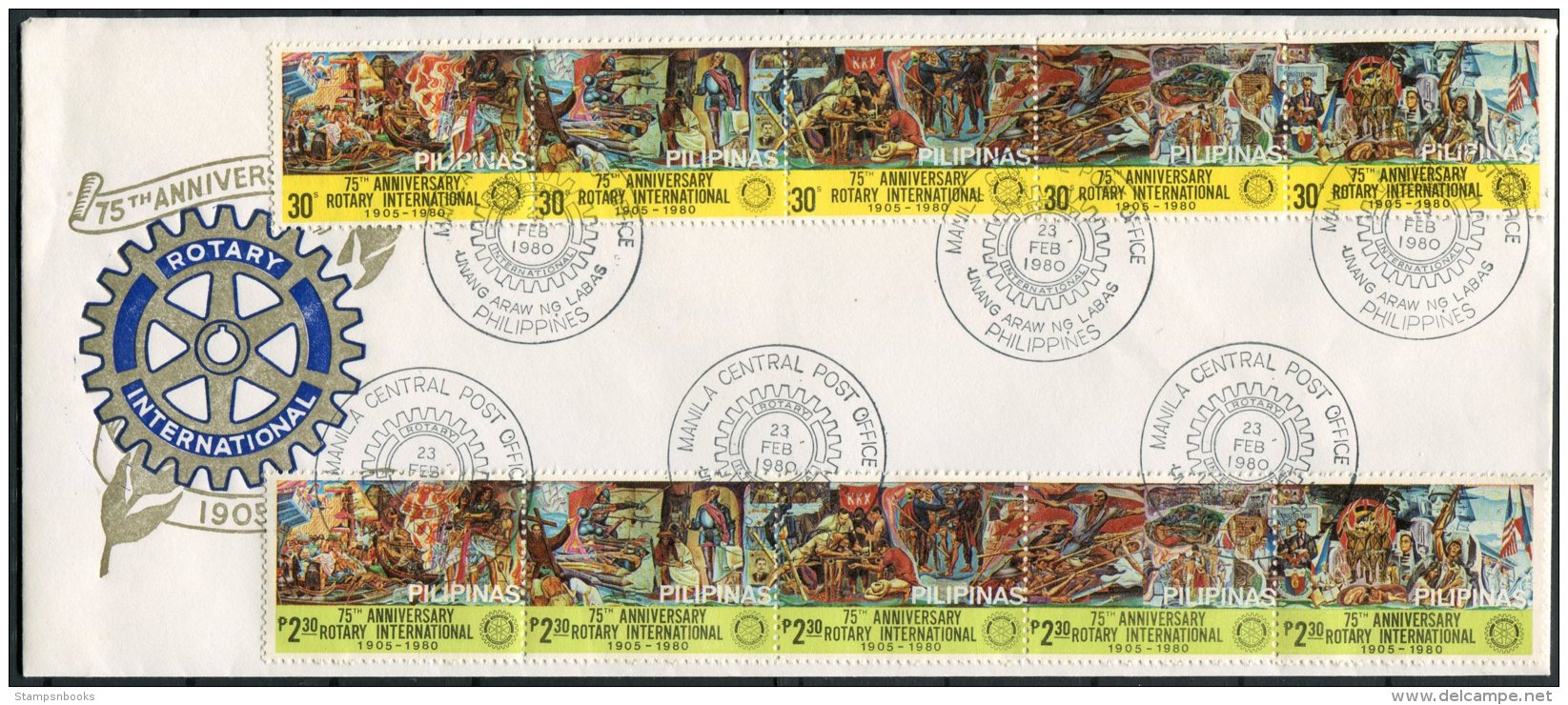 1980 Philippnes Manila Rotary International FDC - Philippines