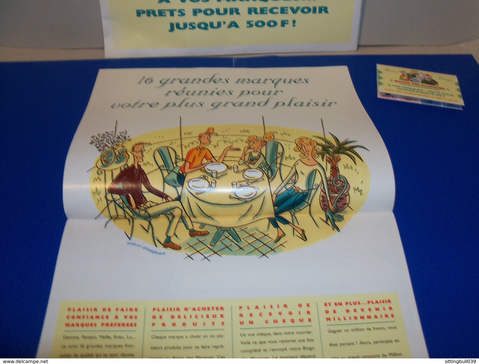 DUPUY & BERBERIAN. Catalogue Illustré + Enveloppe.RARE Pub Bingo Des Marques, Grand Jeu Des Consos 1993. Dessins Inédits - Objets Publicitaires