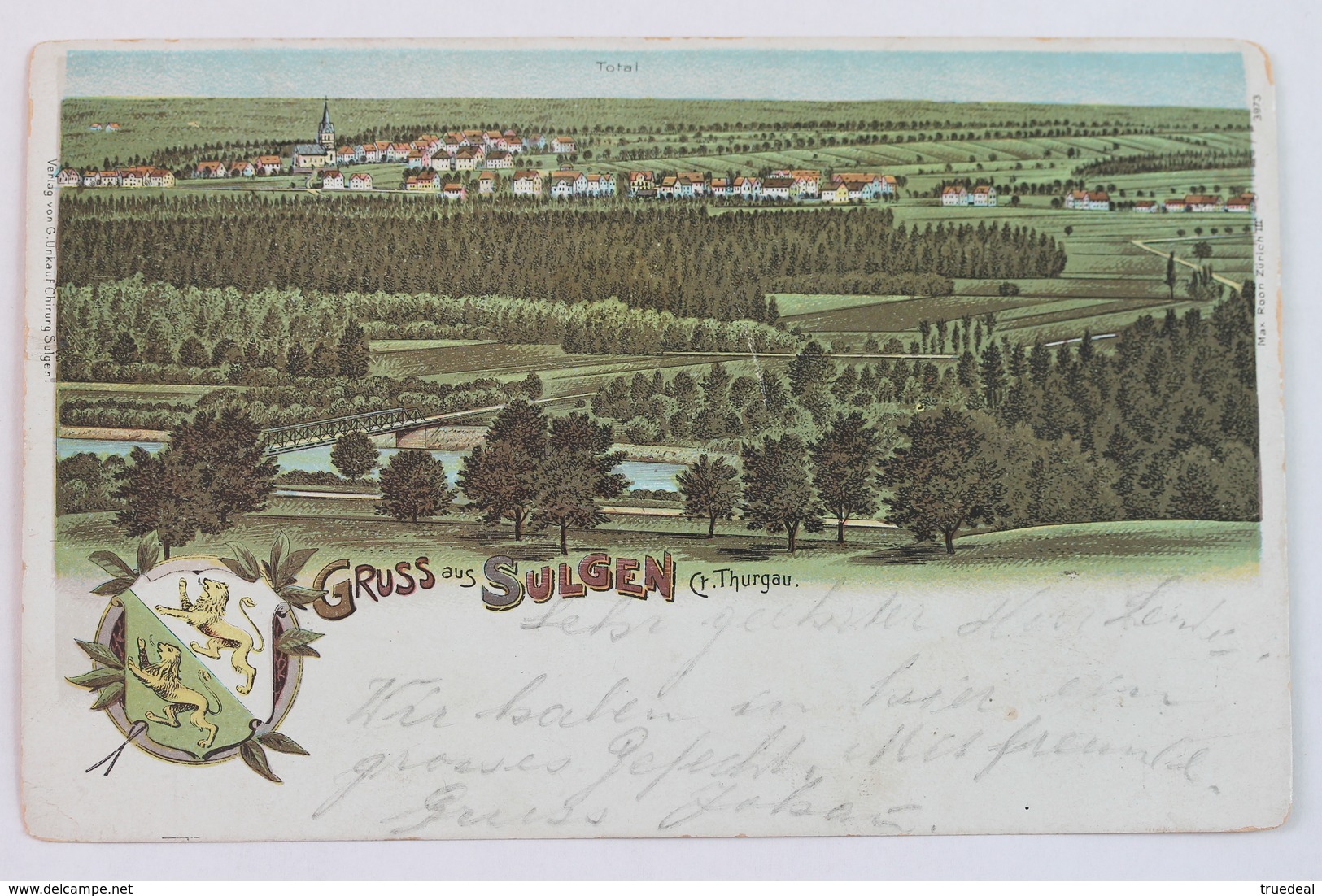 GRUSS AUS SULGEN, CT. THURGAU, 1903, Max Roon 3973 - Sulgen