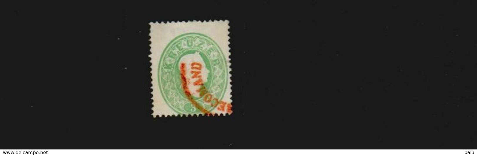 Österreich 1860 Michel Nr. 19 Gestempeltes Prachtstück Mit Rotem Reco-Stempel, 3 Kr. Kaiser (Michel 130,-€) - Gebraucht