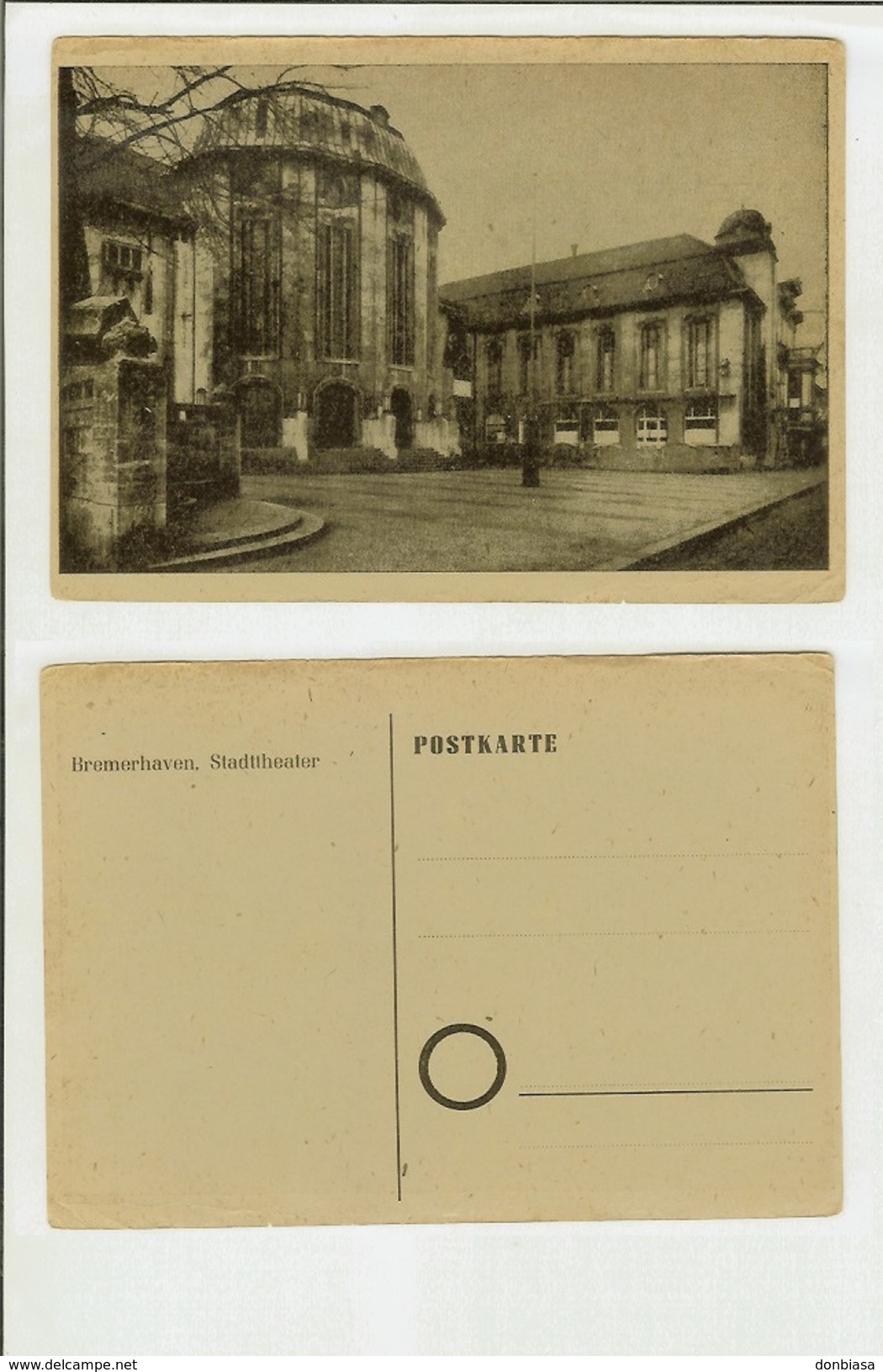 Bremerhaven: Stadttheater. Postcard Cm 10,5 X 14,5 - Bremerhaven