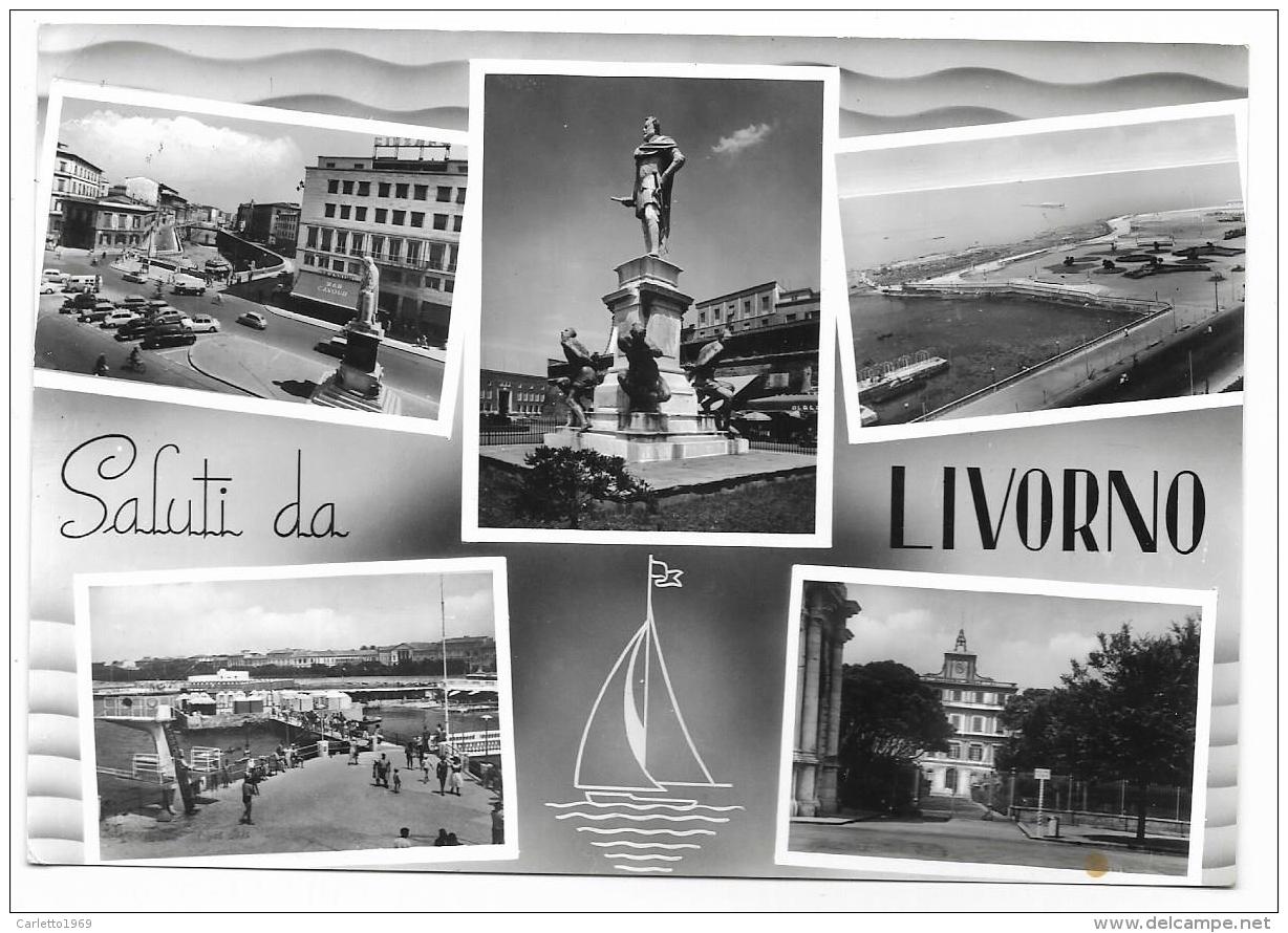 SALUTI DA LIVORNO - VEDUTE  VIAGGIATA  FG - Livorno