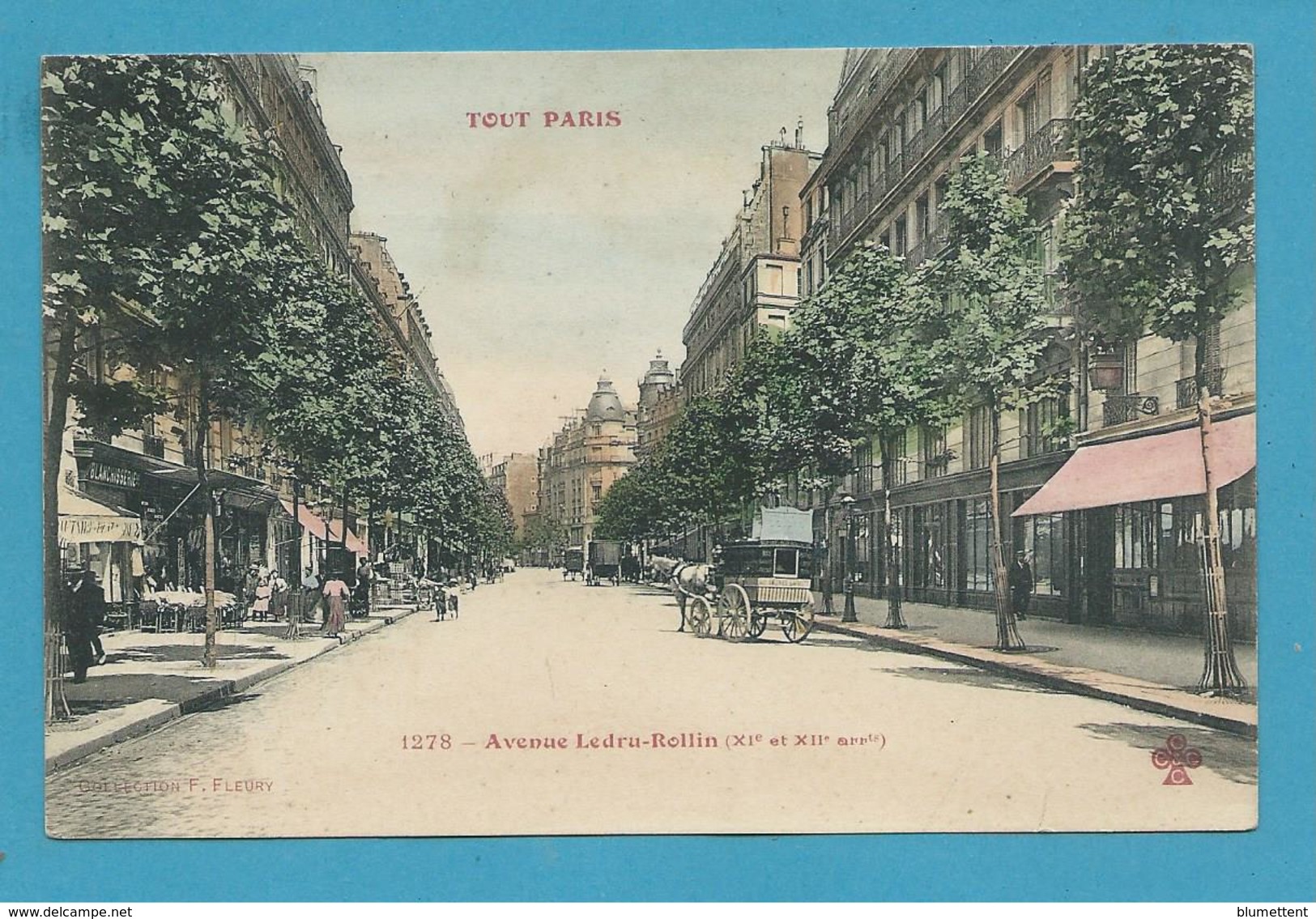 CPA TOUT PARIS 1278 - Avenue Ledru-Rollin (XIème Et XIIème Arrt.) Ed. FLEURY - Arrondissement: 11