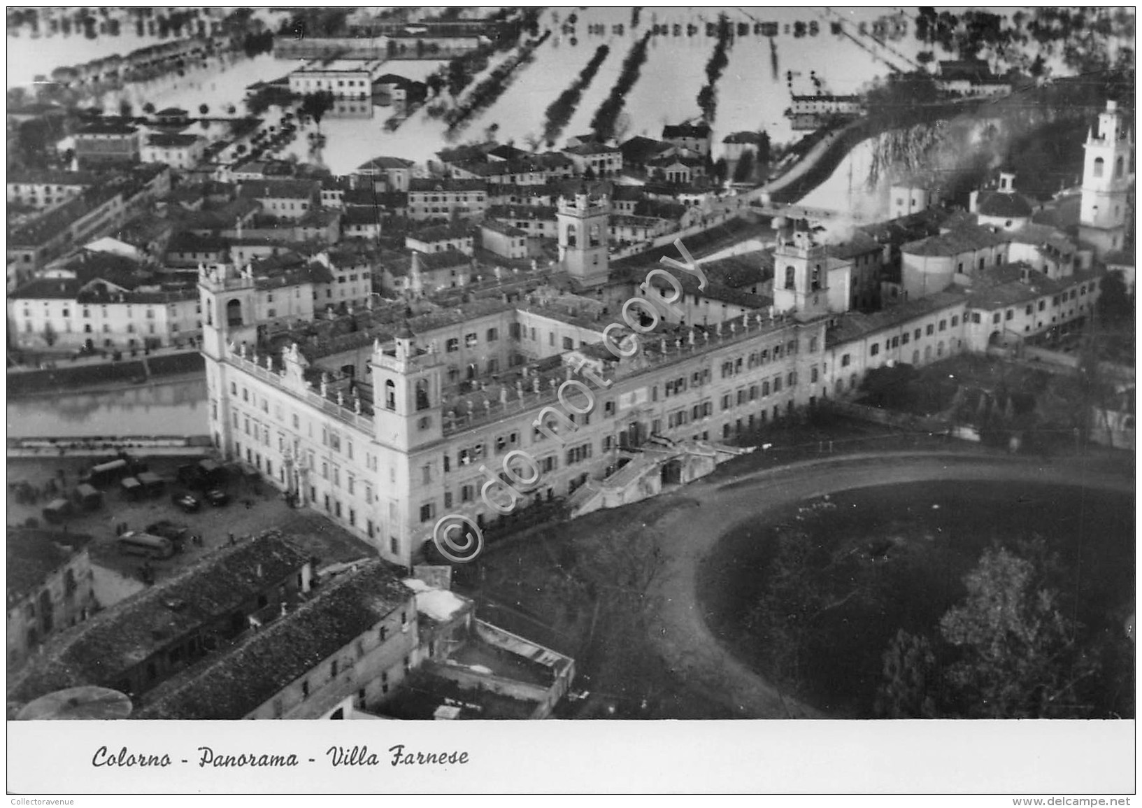 Cartolina Colorno Panorama Dall''alto Villa Farnese  (Parma) - Parma