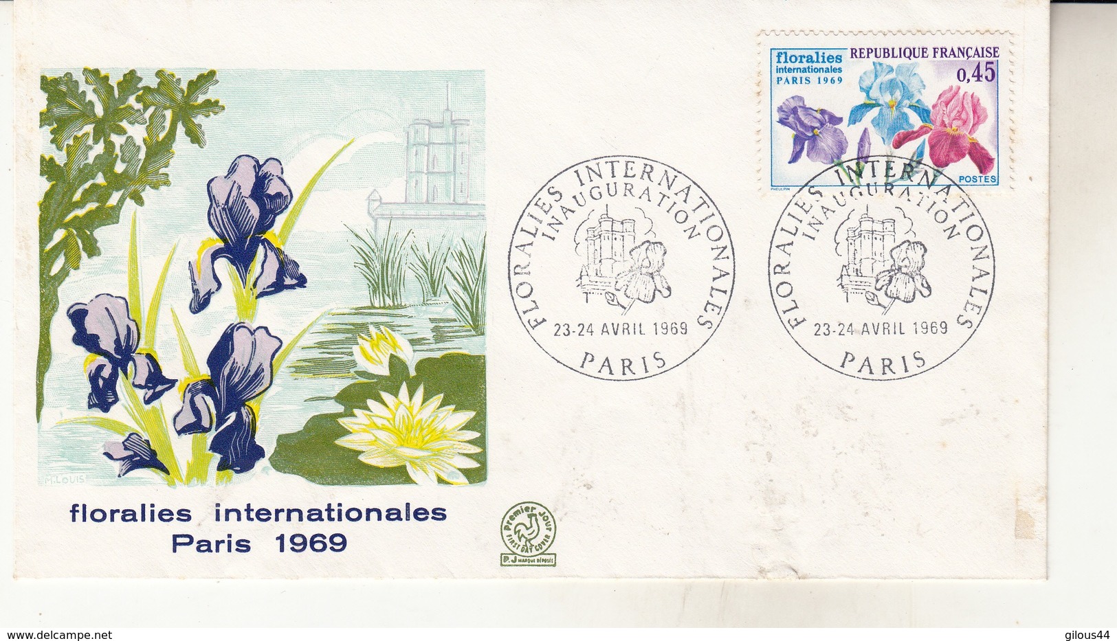 Enveloppe Floralies Internationales 1969 Inauguration - 1960-1969