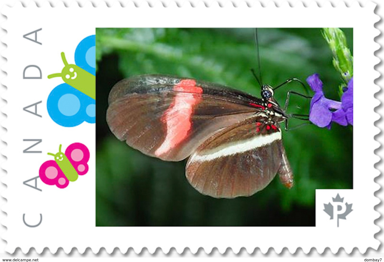 BUTTERFLY COLLECTION Of 6 Unique Picture Postage Stamps Canada 2017 P17-04bt6 - Butterflies